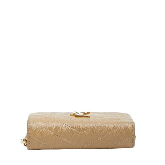 Saint Laurent YSL Monogram 403723 Beige Leather Women's Saint Laurent - Picture 3 of 10